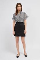 French Connenction Colrane Cotton Mini Skirt