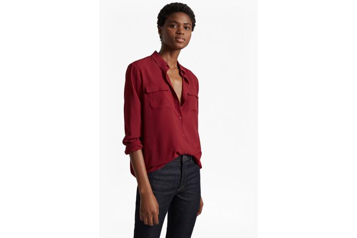 French Connection Classic Crepe Light Long Sleeved Shirt