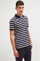 French Connenction Melange Stripe Polo Shirt