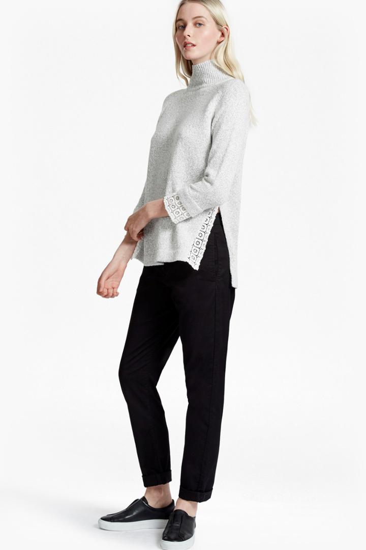 French Connection Lola Lace Knit Jumper