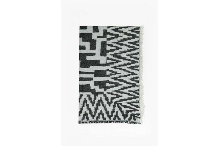 French Connection Geometric Patterned Scarf