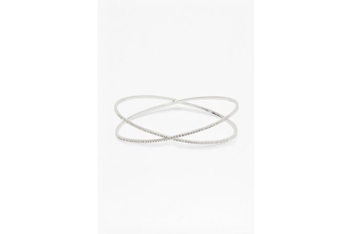 French Connection Kissing Crystal Bangle
