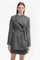 French Connection Rupert Tweed Waist Tie Jacket