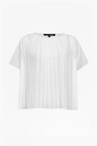 French Connection Polly Pleats Boxy Top