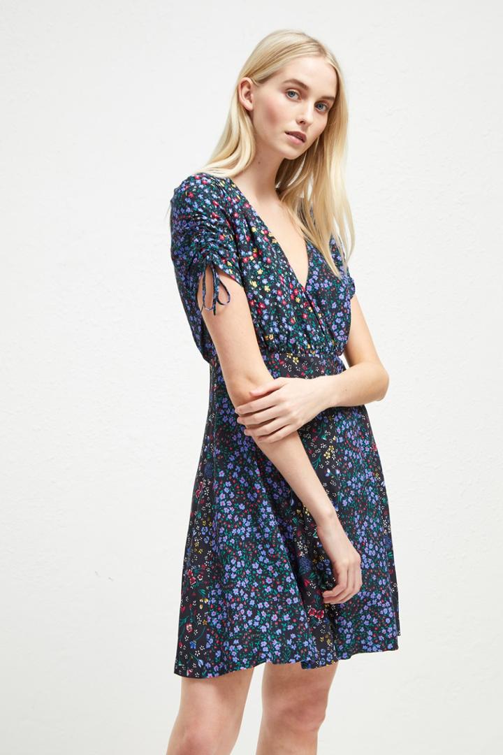 Fcus Aubine Drape Floral Dress