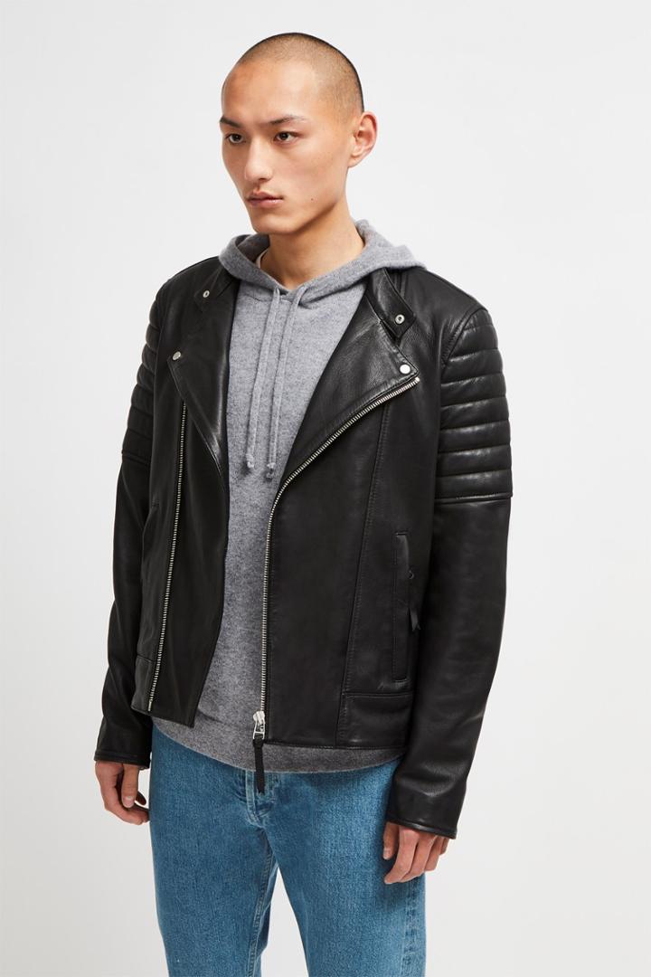 French Connenction Bleeker Leather Biker Jacket