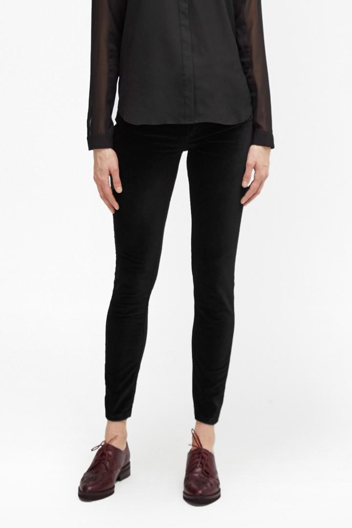 French Connection Raven Velvet 5 Pocket Skinny Jeans