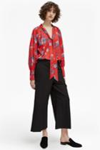 Fcus Kioa Crepe Tie Neck Top