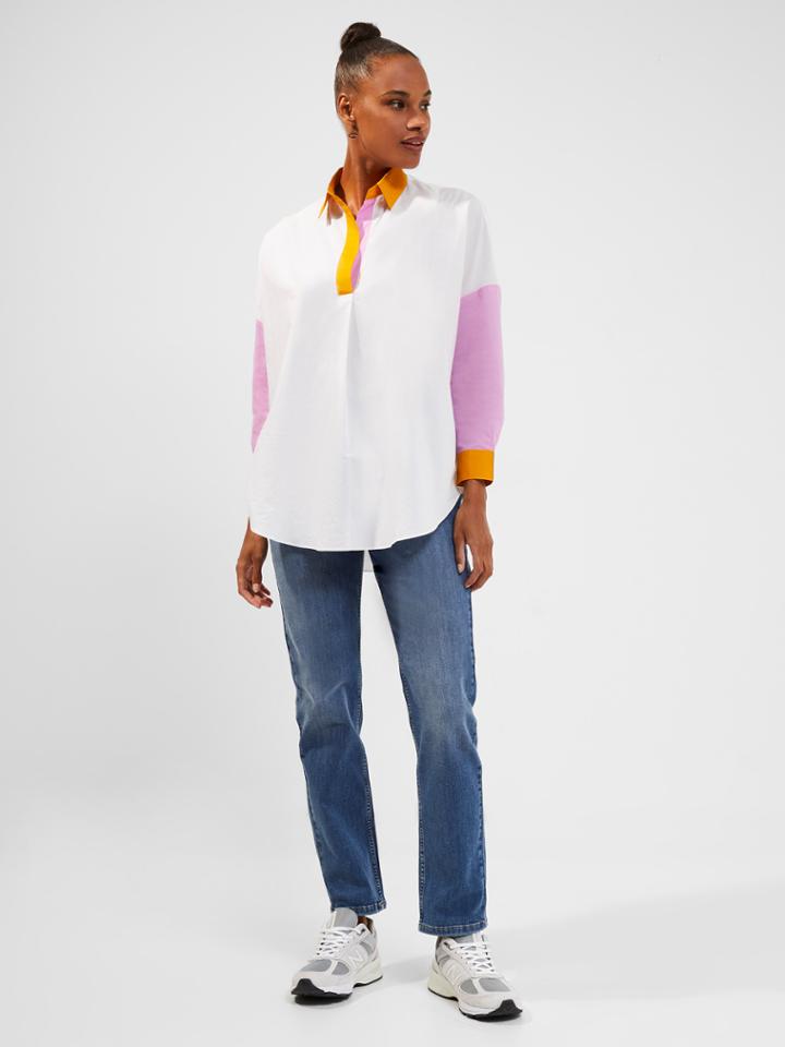 French Connection Colorblock Organic Rhodes Shirt