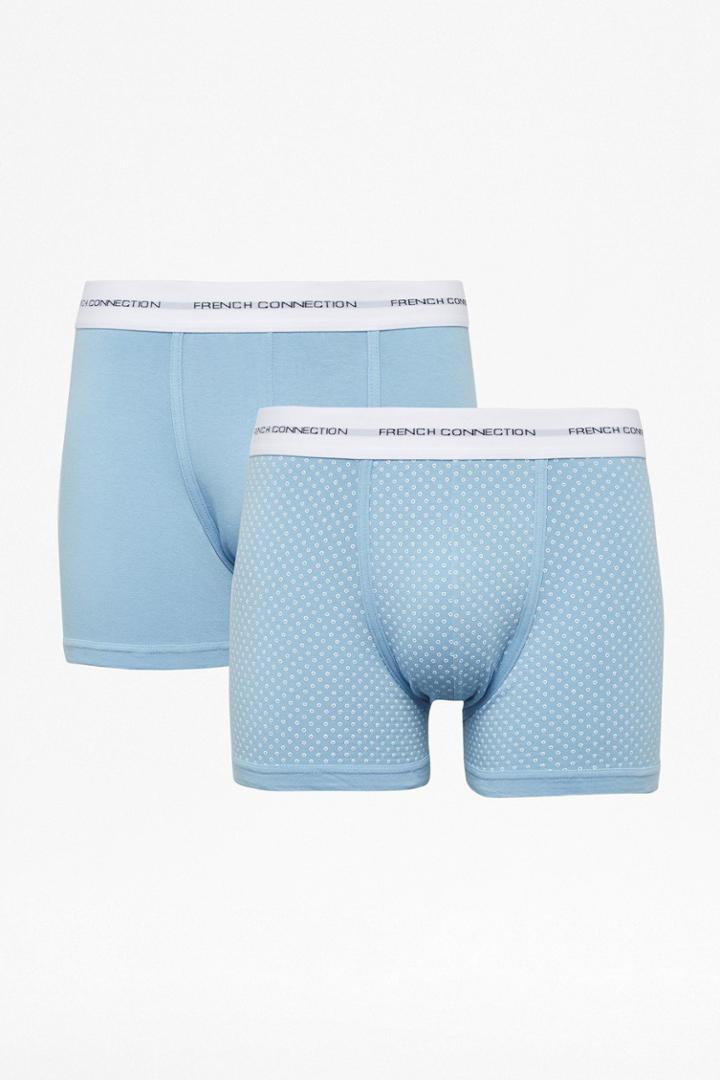 French Connenction 2 Pack Jersey Boxer Shorts