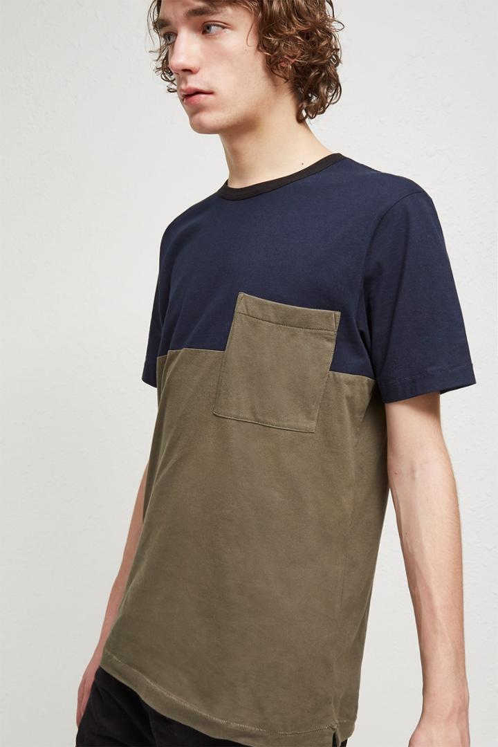 Fcus Half Stripe Crew Neck T-shirt