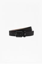 French Connection Edmond Geo Embossed Leather Belt