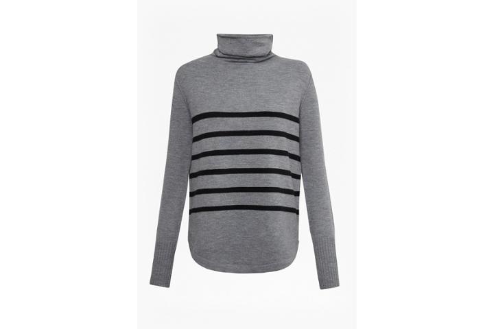 French Connection Babysoft Striped Roll Neck Jumper
