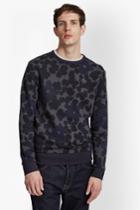 French Connenction Big Bucky Floral Printed Sweater