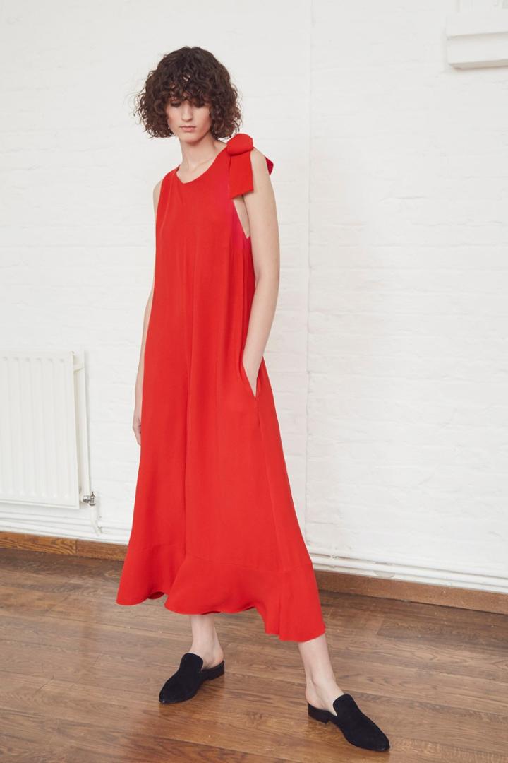 French Connenction Hiva Crepe Flared Jumpsuit