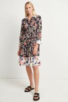 French Connenction Acaena Voile Floral Shirt Dress