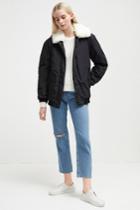 French Connenction Githa Mix Aviator Jacket