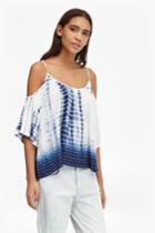 French Connection Holiday Wave Cold Shoulder Top