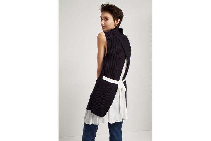 French Connection Tie Detail Mozart High Neck Jumper