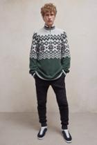 French Connection Ski Fair Isle Half Zip Jumper