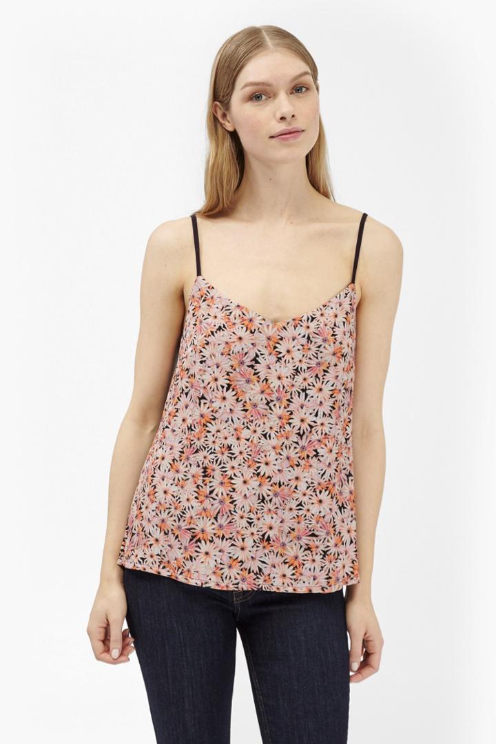 French Connection Bacongo Daisy Printed Strappy Top