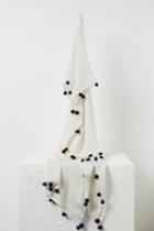 French Connection Ivan Pom Trim Scarf