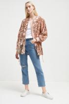French Connenction Adette Shine Sequin Bomber Jacket