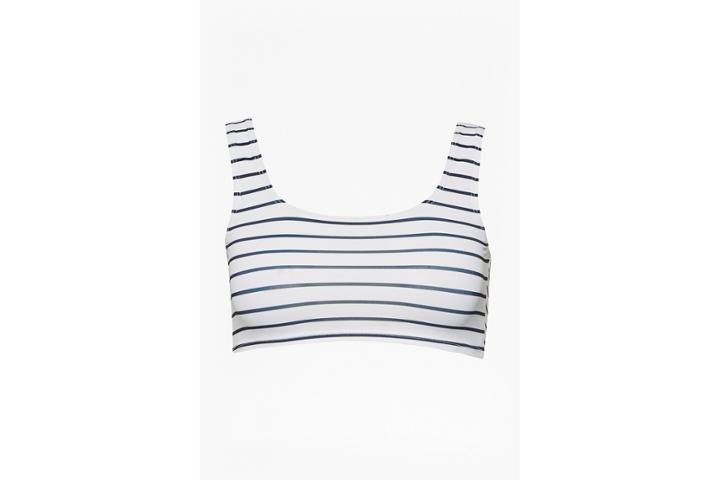 French Connection Scoop Neck Tank Bikini Top