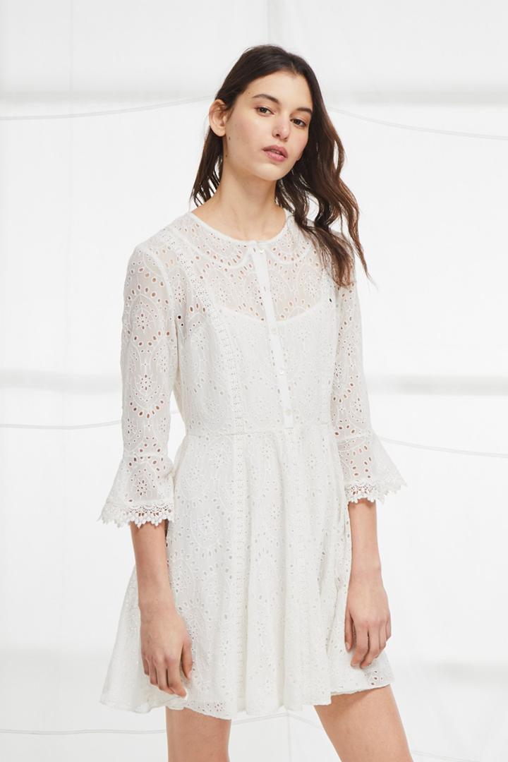 Fcus Derna Drape Fluted Dress