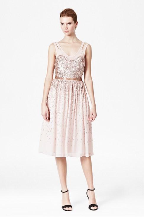 Shimmer Shower Midi Dress