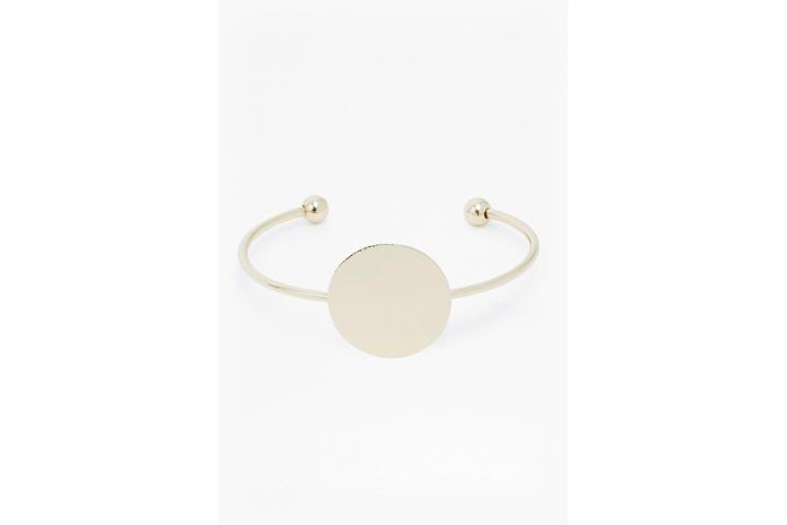 French Connection Core Brushed Disc Bangle