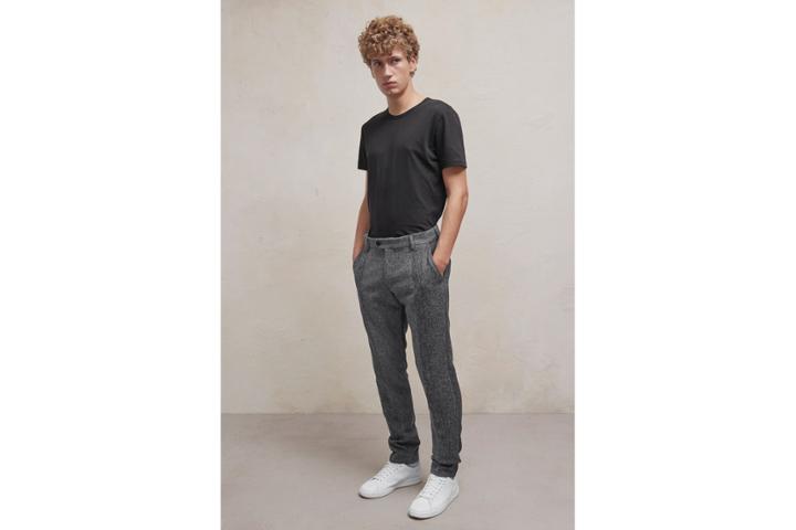 French Connection Patchwork Wool Trousers