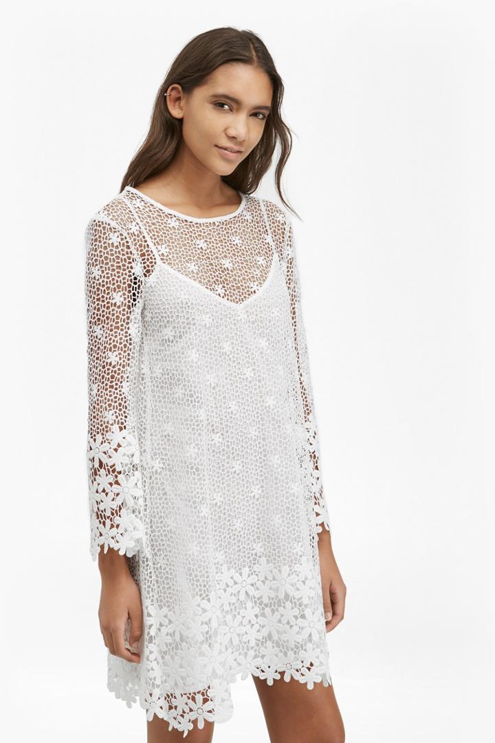 French Connection Posy Lace Bell Sleeved Dress