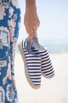 French Connenction Adeline Stripe Canvas Espadrilles