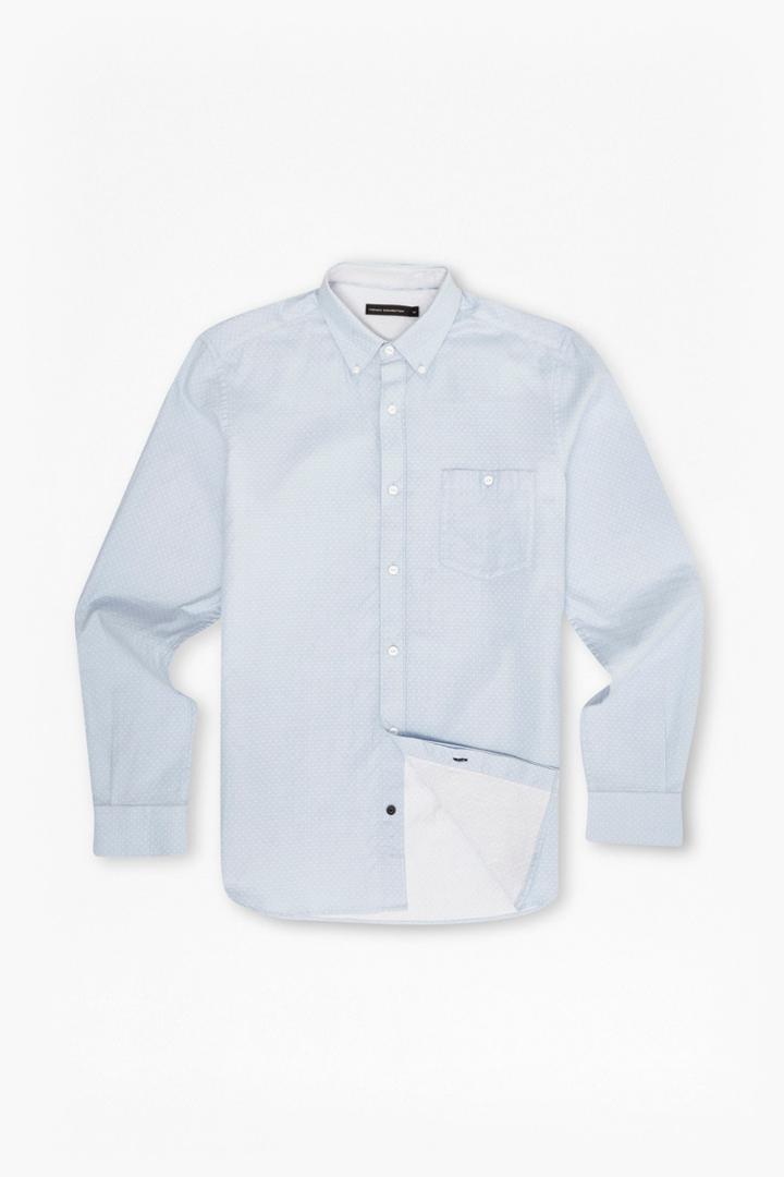 French Connection Pixel Cotton Dotty Shirt