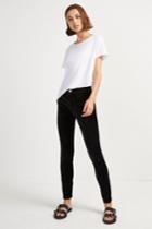 French Connenction Ryha Velvet High Rise Skinny Jeans