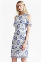 French Connection Antonia Lace Cold Shoulder Dress