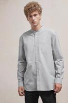 Fcus Jeans Zepher Melange Grandad Collared Shirt