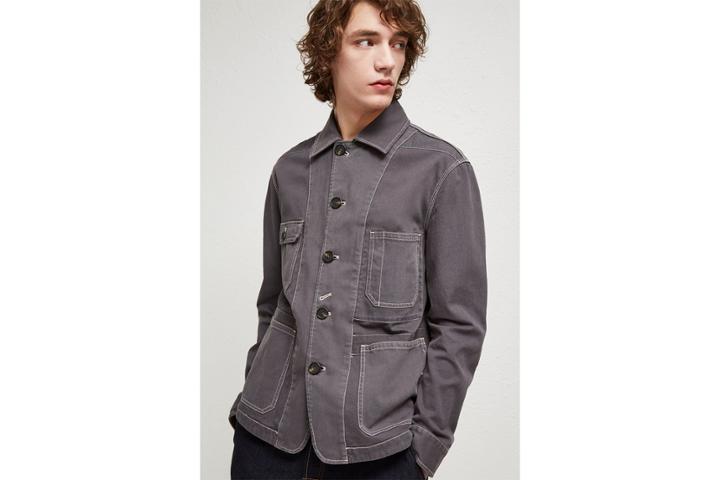 French Connection Garment Dye Mix Jacket