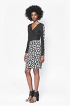 French Connection Mini Paisley Cowl Neck Dress