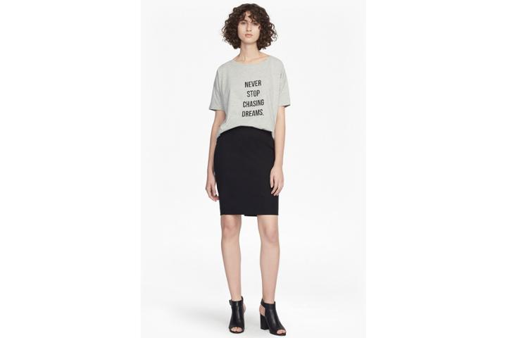 French Connection Street Twill Pencil Short Skirt