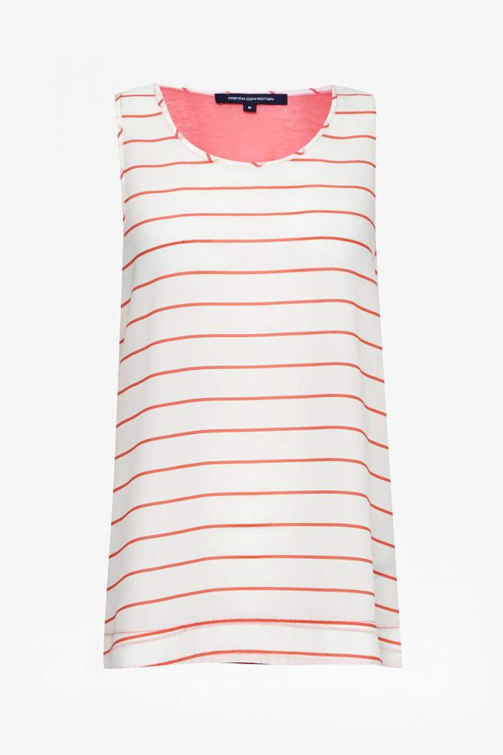 French Connection Polly Plains Stripe Vest