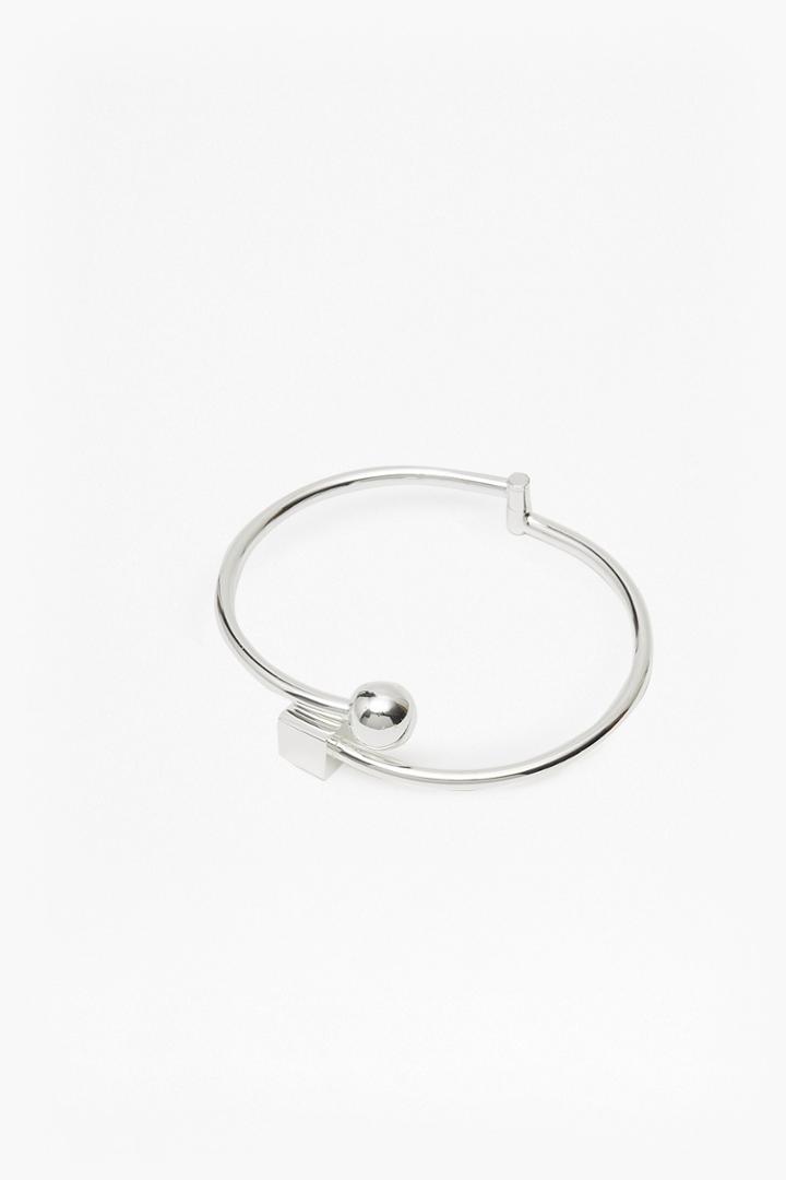 Fcus Cube And Sphere Sliding Bangle