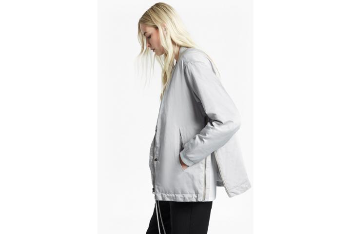 French Connection Adell Quilted Metallic Jacket