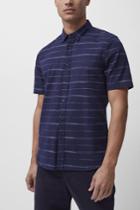  Horizontal Space Dyed Stripe Shirt