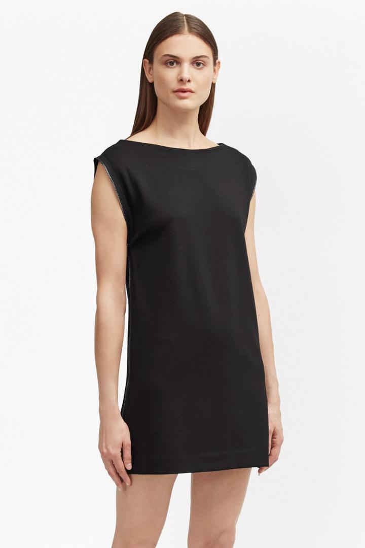 French Connection Lula Stretch Zip Tunic Dress