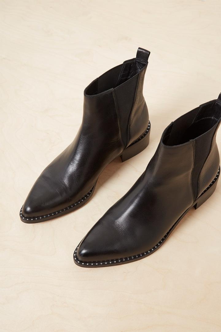 French Connenction Vella Studded Chelsea Ankle Boots
