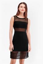 French Connection Manhattan Mesh Panelled Dress