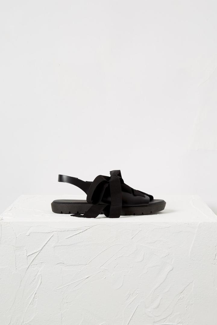 French Connenction Hattie Lace Up Flatform Sandals