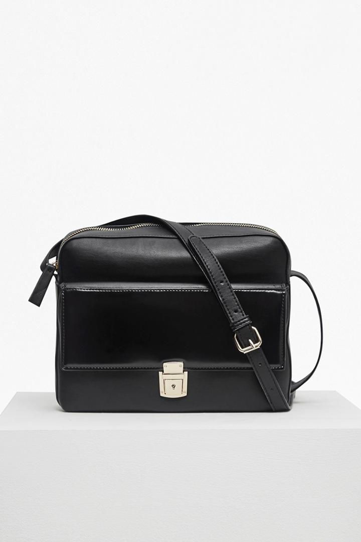 French Connection Clean Caroli Faux Leather Crossbody Bag